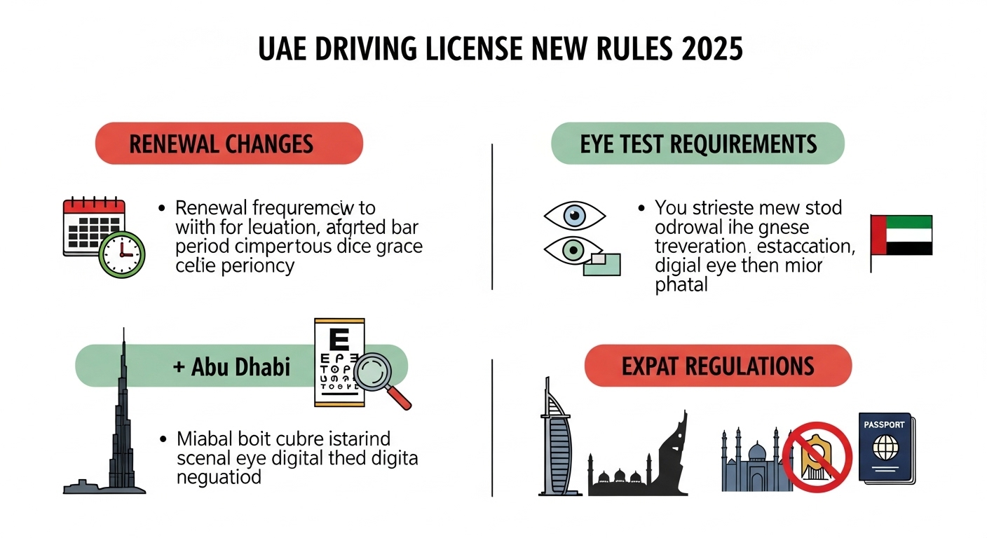 UAE Driving License New Rules 2025 – Full Guide for Drivers