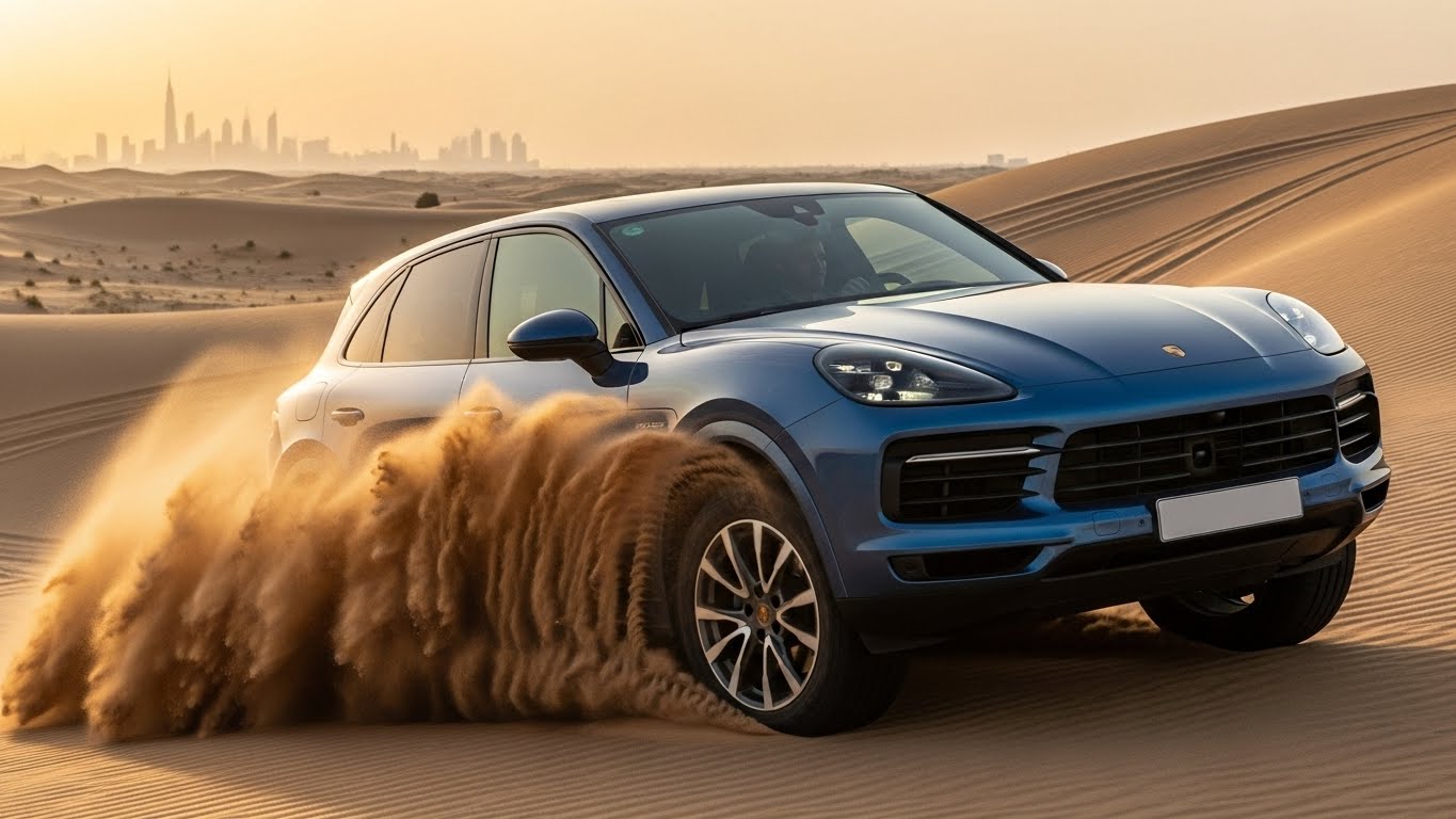 Porsche Cayenne Electric Debut in Dubai – First Look at Volvo-Infused EV SUV