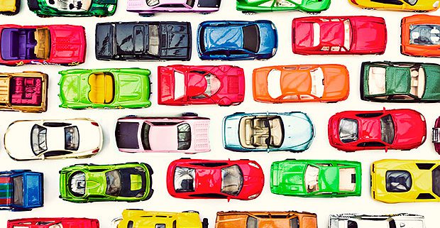 Colorful cars