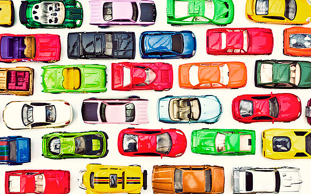 Colorful cars