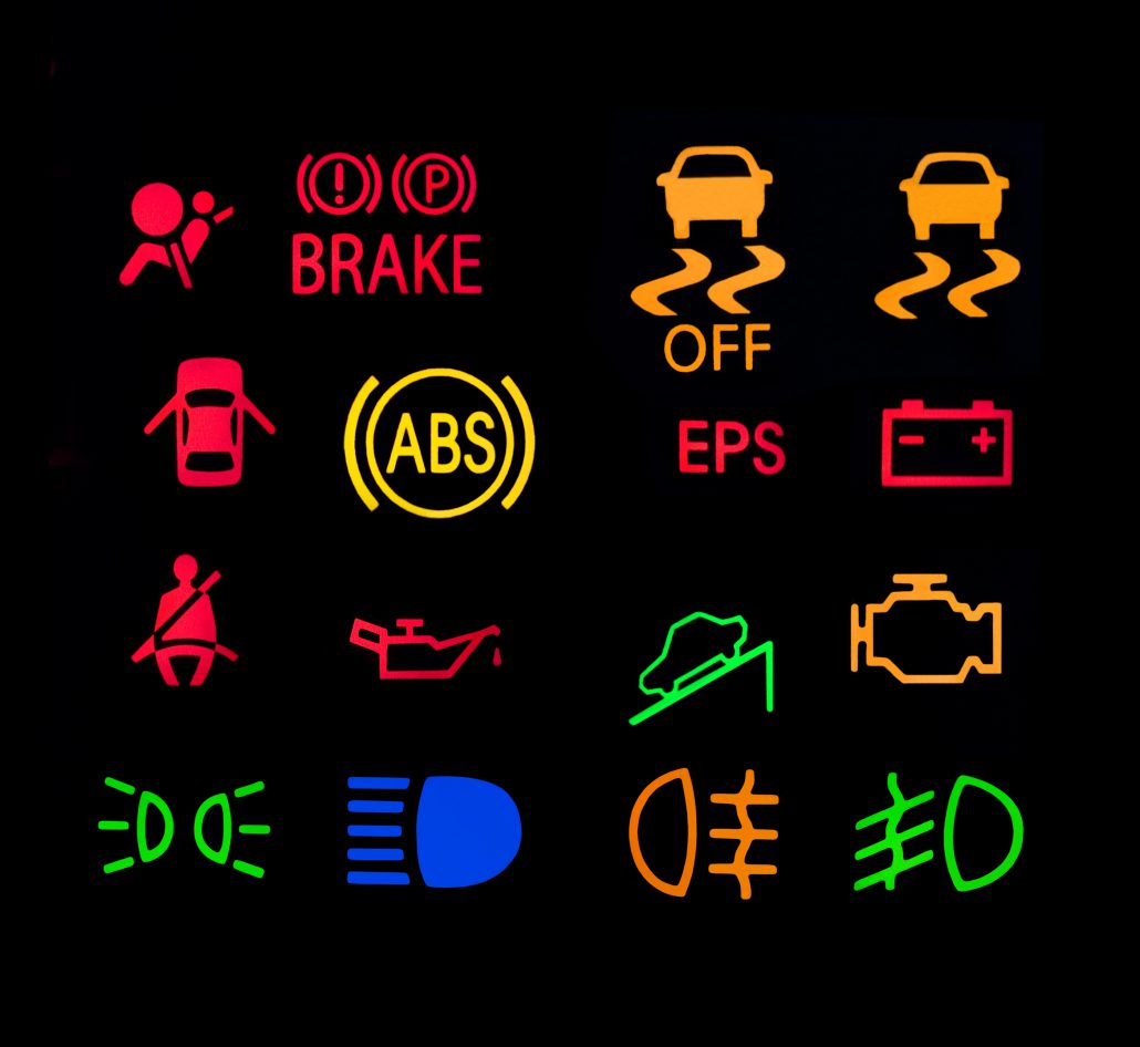 Car dashboard lights