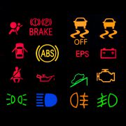 Car dashboard lights