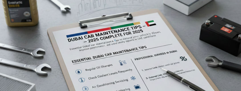 Dubai Car Maintenance Tips