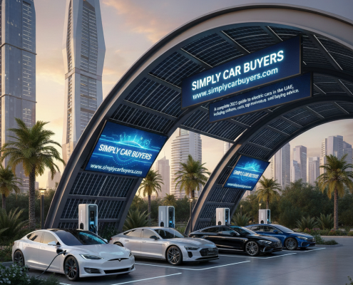 electric cars in the UAE charging station