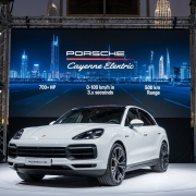 Porsche Cayenne Electric Debut in Dubai – First Look at Volvo-Infused EV SUV