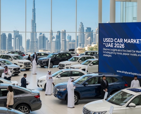 Used Car Market in UAE 2026 SUV cars in Dubai showroom