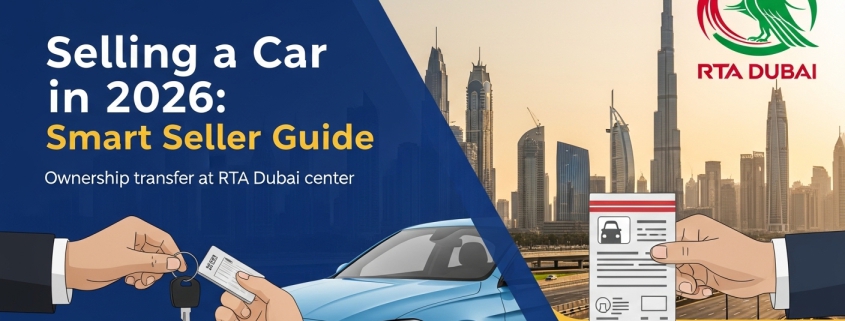 Selling a Car in UAE 2026 ownership transfer at RTA Dubai center
