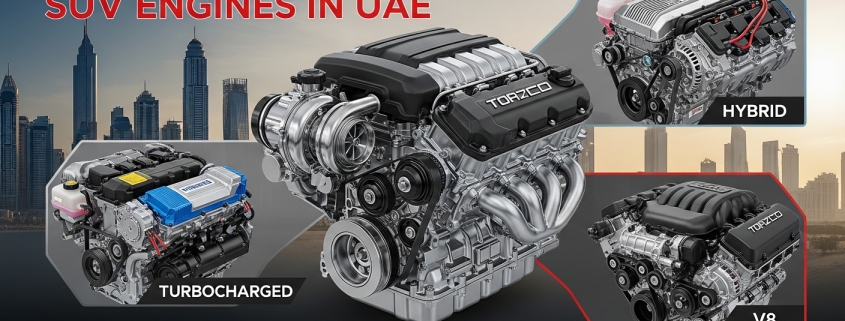 Discover the best SUV engines in UAE including turbocharged and hybrid engines for power and fuel efficiency.