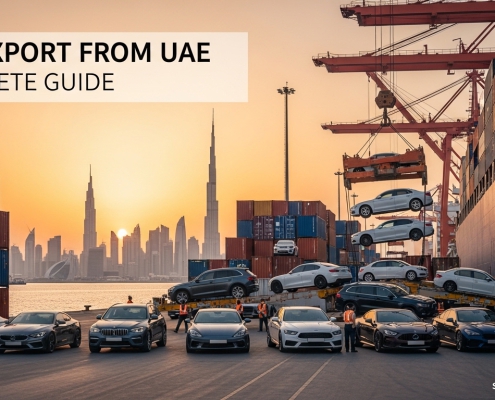 Car Export from UAE including process, documents and costs.