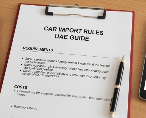 Car Import Rules UAE explained including requirements and costs.