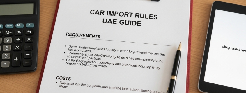 Car Import Rules UAE explained including requirements and costs.
