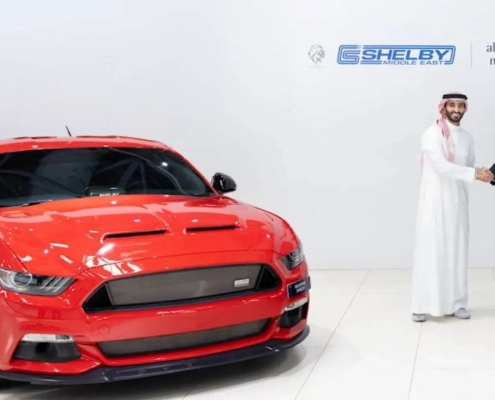 Shelby Cars UAE Launch performance muscle car with V8 engine in Dubai showroom